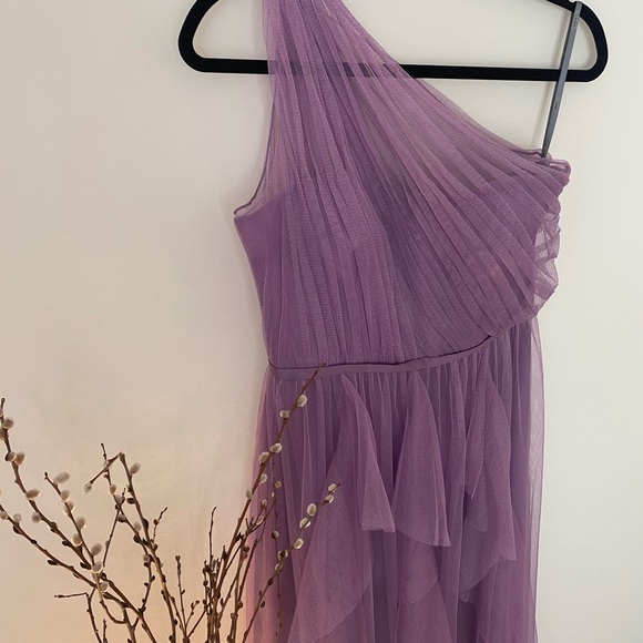 **Worn 1x for wedding** Vera Wang Bobbin Net Evening Dress size 6 - Picture 2 of 6